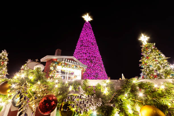 istock Christmas tree and decoration for season's greetings 1356485959
