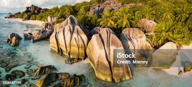 Anse Source Dargent Beach La Digue Island Seychelles Stock Photo - Download Image Now