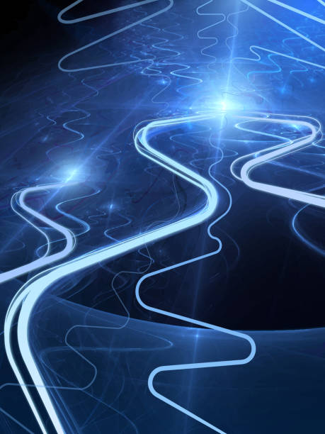 istock Abstract futuristic scientific illustration - Energy glowing waves and rays. 1356498444