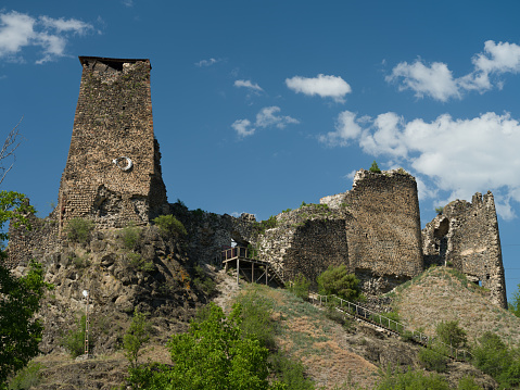 Savsat Castle in Savsat near. Historical places of the Turkey.  Artvin, Turkey