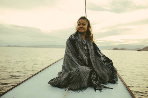 istock asian adult enjoy vacation using ship 1356501615