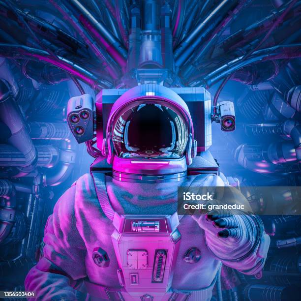 Space Capsule Astronaut Stock Photo - Download Image Now - Astronaut, Outer Space, Fantasy