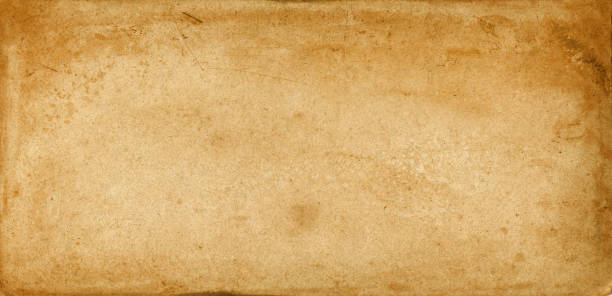 istock Old used paper texture. Horizontal banner 1356512887