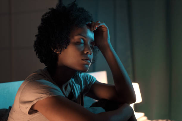istock Young stressed woman suffering from insomnia 1356523085