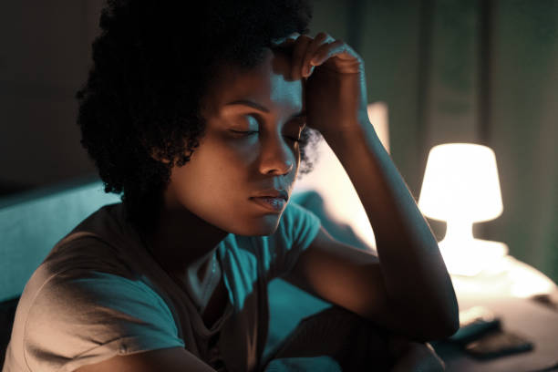 istock Young stressed woman suffering from insomnia 1356523196