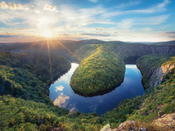 istock Scenic bend of Vltava 1356524763
