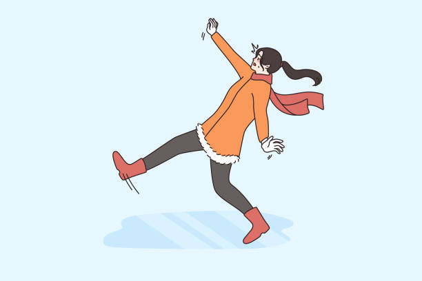 18,200+ Slipping On Ice Illustrations, Royalty-Free Vector Graphics & Clip Art - iStock | Person slipping on ice, Dog slipping on ice, Woman slipping on ice