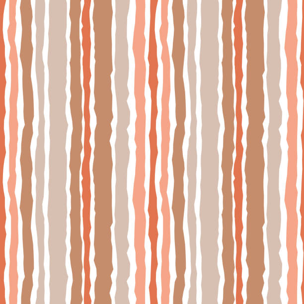 다채로운 수직 줄무늬 매끄러운 패턴. 현대 미술의 원활한 배경. - brown background material textile torn stock illustrations