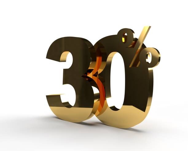 istock Thirty percent. Sale or discount sign. 1356532448