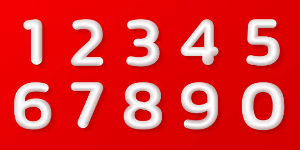 istock 3d number set. 1,2,3,4,5,6,7,8,9,0 white numbers isolated on white background. Modern balloon shape. Vector illustration. 1356534835