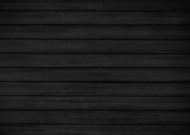 istock Black wood color texture horizontal for background. Surface light clean of table top view. Natural patterns for design art work and interior or exterior. Grunge old white wood board wall pattern 1356541834