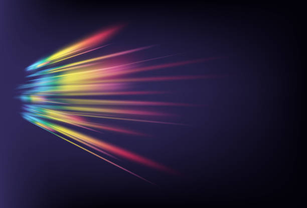 prisma, prismentextur. kristall-regenbogenlichter - rainbow smoke colors abstract stock-grafiken, -clipart, -cartoons und -symbole