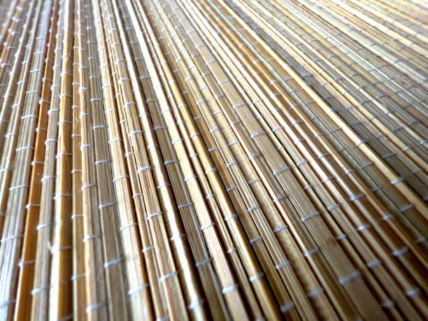 istock Braided light wood underlay as texture or background. 1356544756