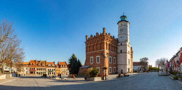 istock Sandomierz Old Town Square and Town Hall 1356546323
