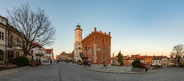 istock Sandomierz Old Town Square and Town Hall 1356546479