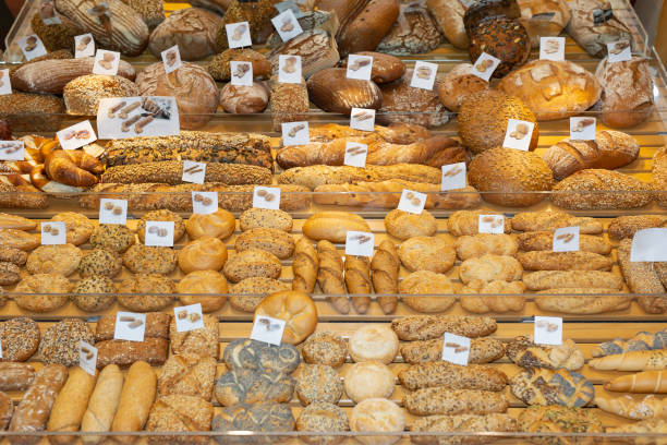 istock Assortment of Various types of Italian Bread in a Bakery 1356547329