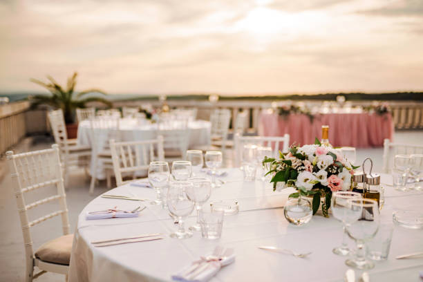 istock Fresh floral wedding decoration. 1356553069