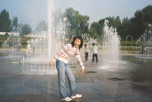 2000s China Young Girl Old Photo of Real Life
