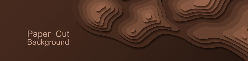 Paper Cut Topography Background Topographic Relief Map Design For Web ...