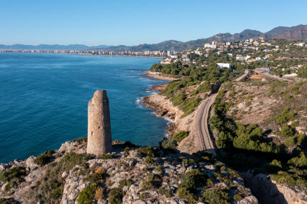 Torre Colomera, Oropesa del Mar, Castellón, Spain stock photo