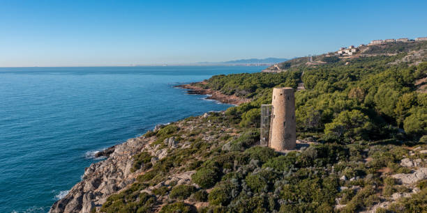 Torre de la Corda, Oropesa del Mar, Spain stock photo
