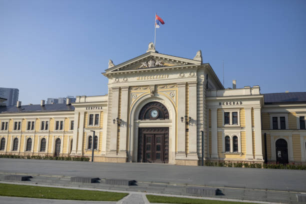 istock Old Railway Station in Belgrade, Serbia 1356555896