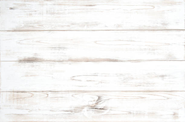 istock Wooden background. Natural white colored wood pattern 1356557116