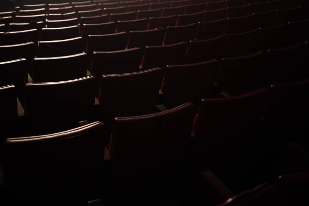 istock High angle view of empty theater hall seats. 1356557180