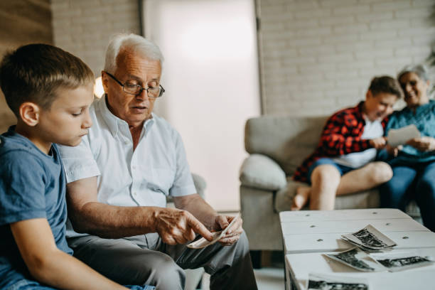 istock Grandparents with their grandsons 1356560450