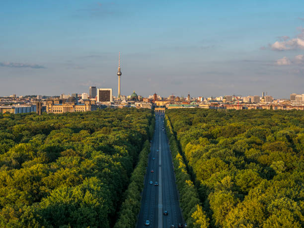 istock Berlin skyline with Tiergarten park in summer 1356565489