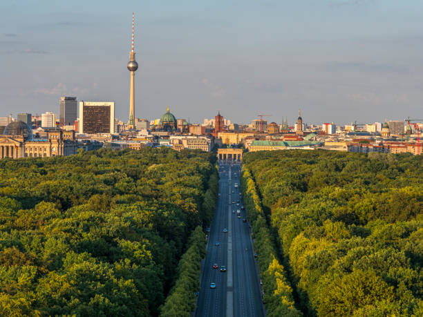 istock Berlin skyline with Tiergarten park in summer 1356565523