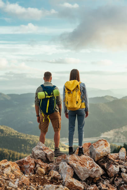 istock The mountain is where she gets away from it all 1356569698