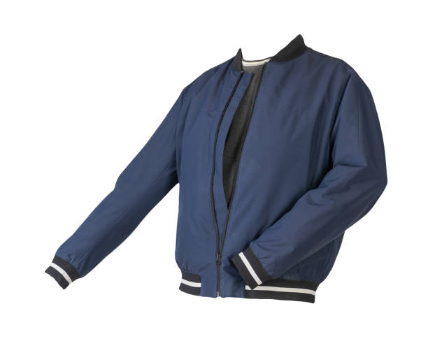 istock Bomber jacket and sweater isolated on white background 1356574019