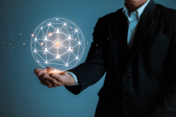 istock Information of business from network. Business growth. 1356575304