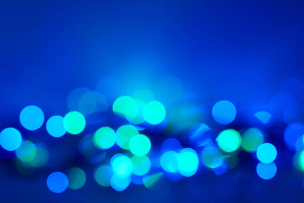 istock Bokeh abstract blue texture. Colorful. Defocused background. 1356582978