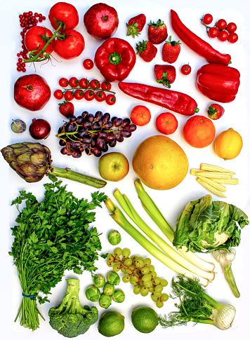 Vegetarian healthy food background.