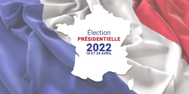 프랑스 대통령 선거 2022 - presidential election 이미지 뉴스 사진 이미지