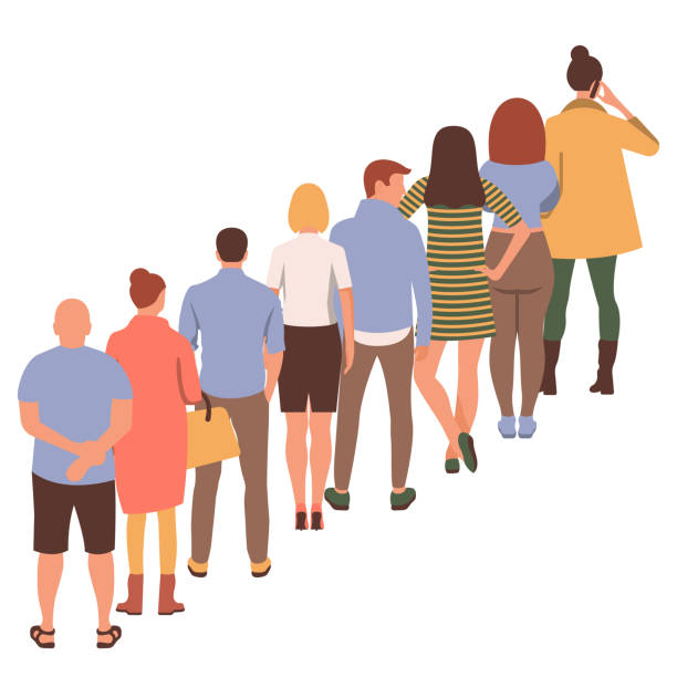 Long Line Of People Clipart long-line-of-people-clipart