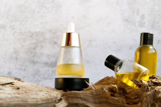 istock Essential oils for aromatherapy, eco natural cosmetics concept 1356589423