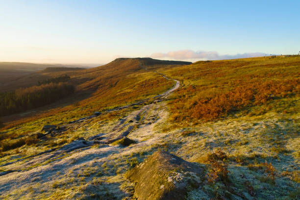 istock Frosty path across the slopes of Burbage Valley towards Higger Tor. 1356591638