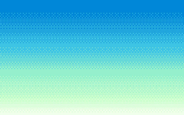 Seamless background in pixel art. Dithering backdrop in 8 bit style Seamless background in pixel art. Dithering backdrop in 8 bit style. Vector illustration pixel sky background stock illustrations