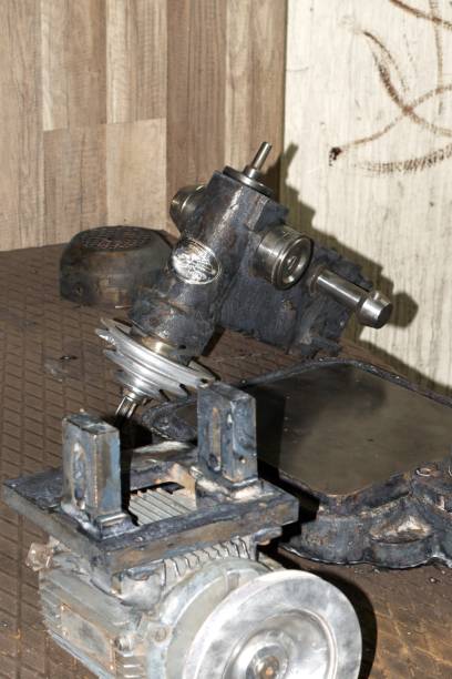 istock Detail from an old drilling machine 1356599087