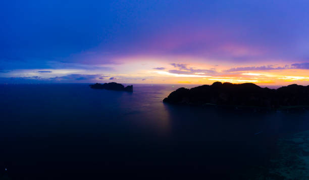 istock Aerial view of Phi Phi, Maya beach with blue turquoise seawater, 1356604973