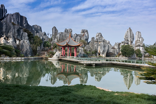 Lake at the  Stone Forest  Shilin