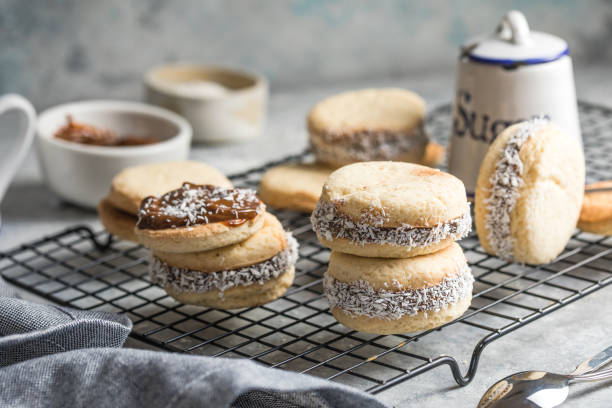 istock Alfajores: Traditional Peruvian cookies filled with caramel 1356607791