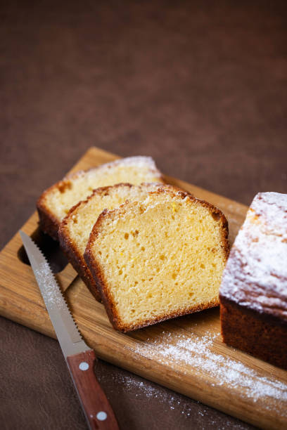 istock Delicious homemade lemon loaf (pound) cake 1356623124