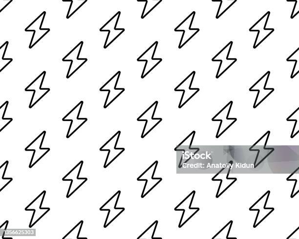 Lighting Fill Pattern Vector Seamless Pattern Lightning Editable Can Be Used For Web Page ...