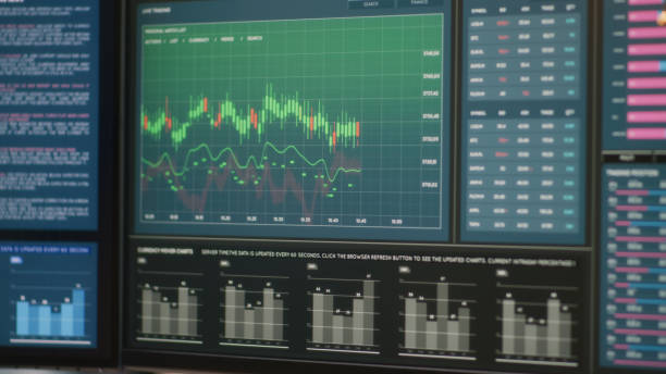 istock Financial graphs on computer monitor 1356626033