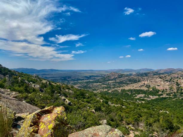 istock Mountain Valley View with Rugged Terrain - Wichita Mountains, Oklahoma 1356628958