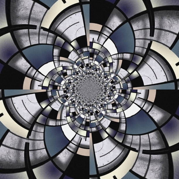istock Abstract Fractal in Mondrian Style 1356629027